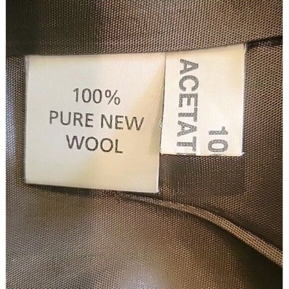 Avoca Collection Coat Women XXL 100 Wool Made In Ireland Patchwork Jacket 14 EUC - Picture 10 of 11